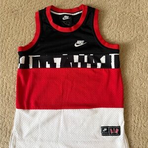 EUC Nike Kids Black, Red, and White Tank Top